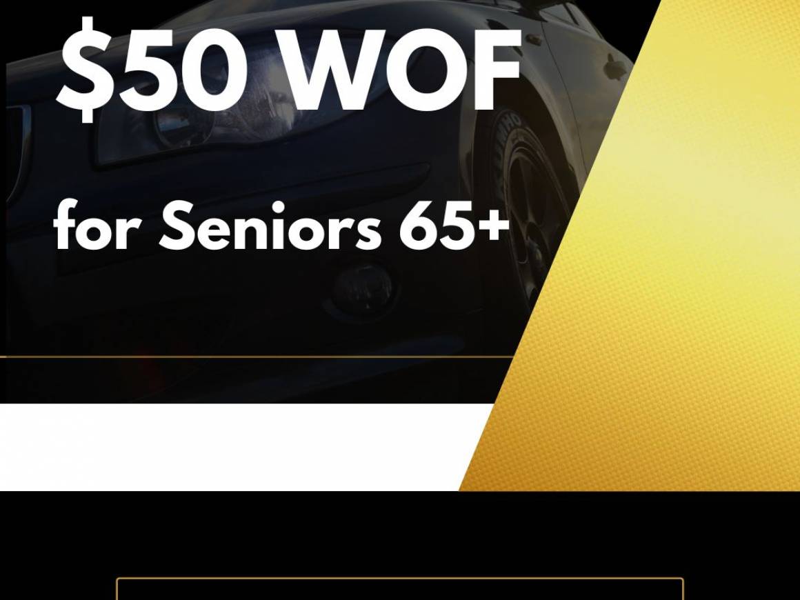 Gold Card WOF only $50 (usually $70)