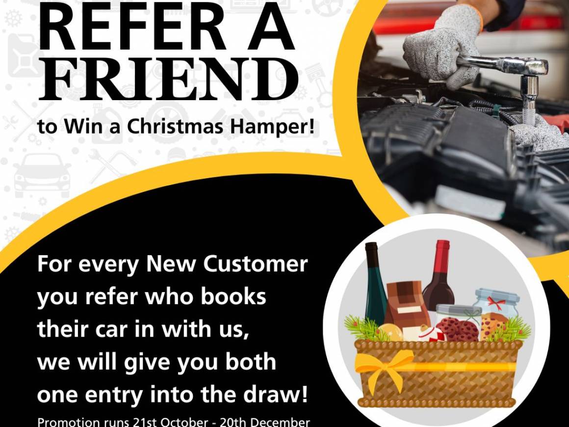 Refer a Friend to Win a Christmas Hamper!