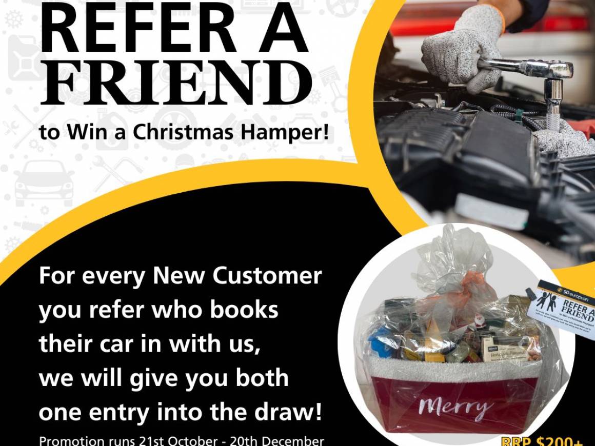 Refer a Friend to Win a Christmas Hamper!